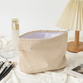 Corduroy Travel Cosmetic Bag Portable Makeup Storage Bag Purses Women Large Capacity Zipper Make Up Organizer Storage Clutch