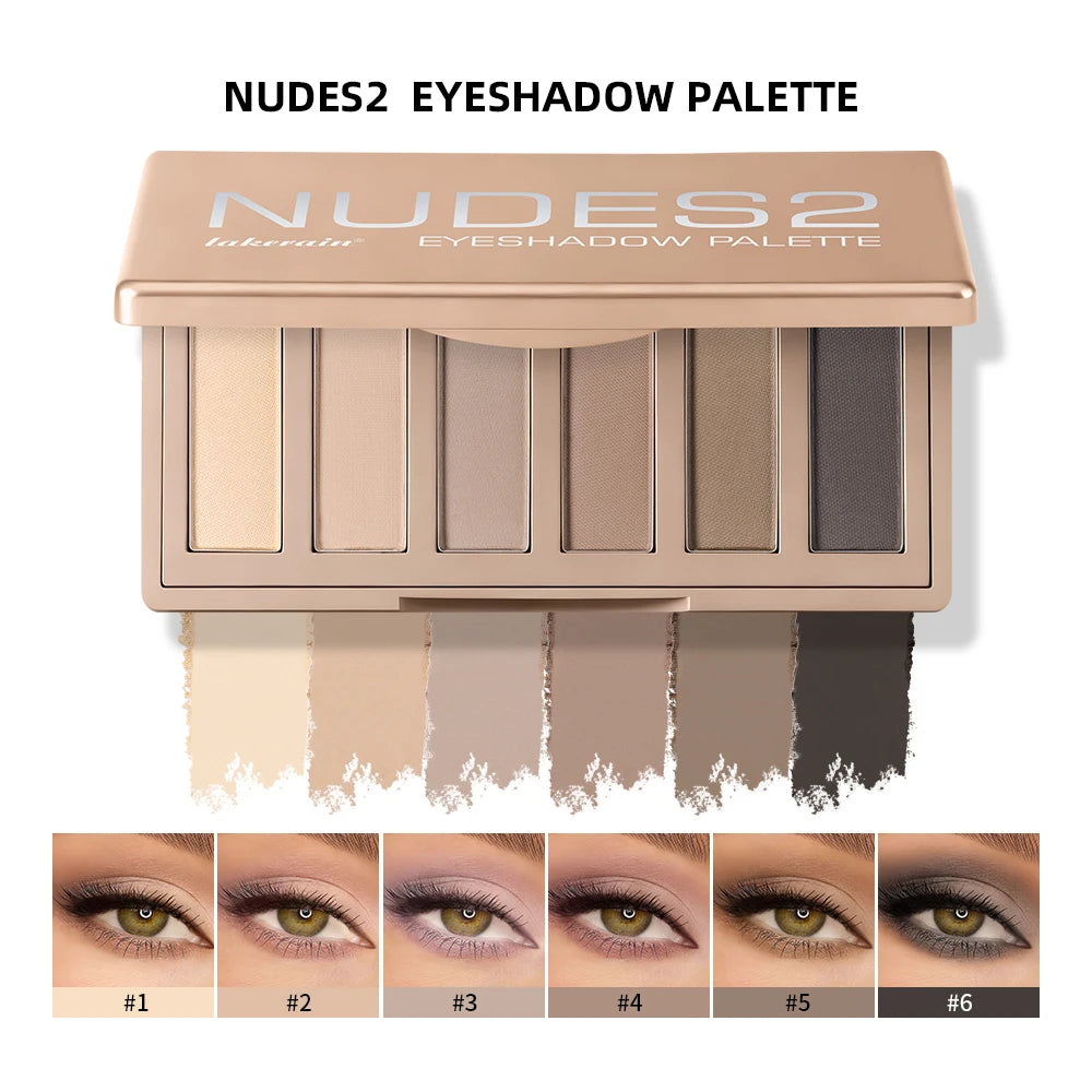 Naked 2 Basics Matte Eyeshadow Palette – 6 Neutral Shades
