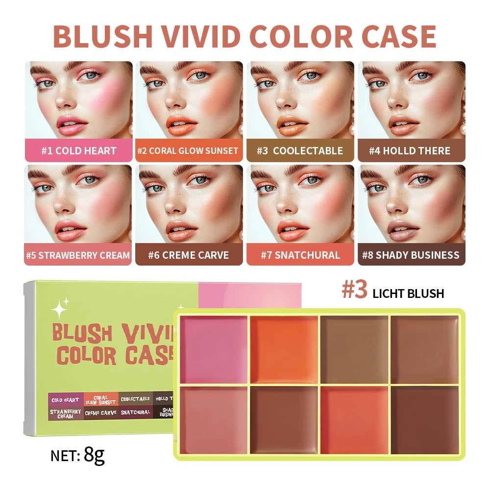 8-Shade Cream Blush & Contour Palette