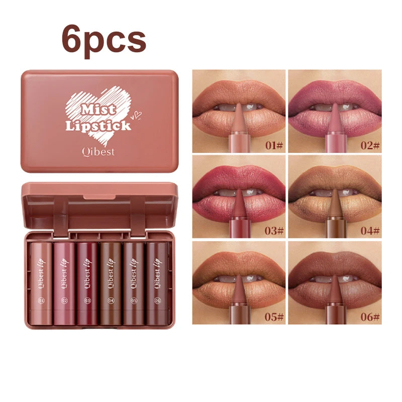Tapered Lip Liner Pencil Set Matte Velvety Lipliner