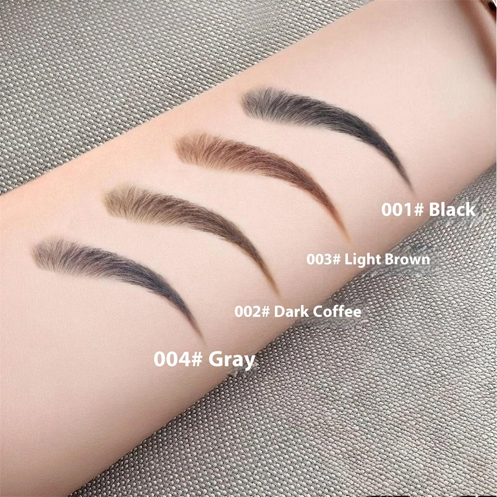 Wooden Eyebrow Pencil with Brow Comb – 4 Shades, Waterproof