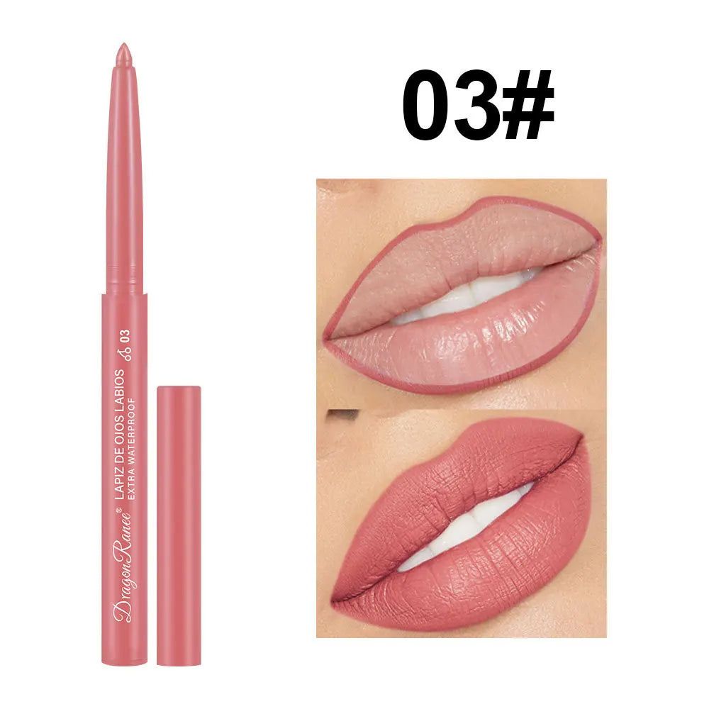 Matte Velvet Lip Liner & Lipstick Pencil — 12 Colors
