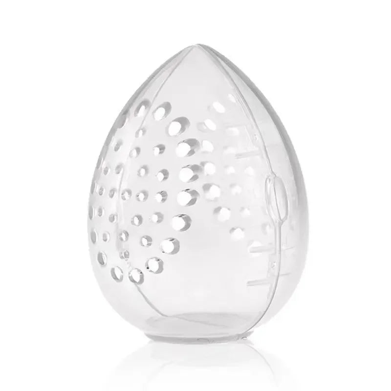 Egg-Shaped Makeup Sponge Storage Case