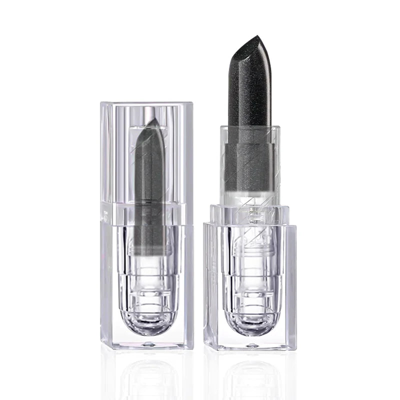 Waterproof Black Glitter Lipstick