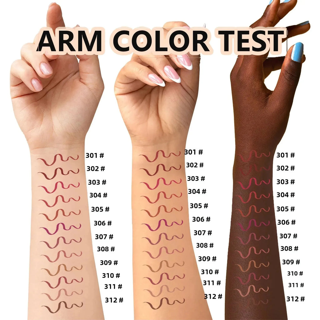 Nude Lip Liner Set — Waterproof & Long-Lasting, 12 Pcs