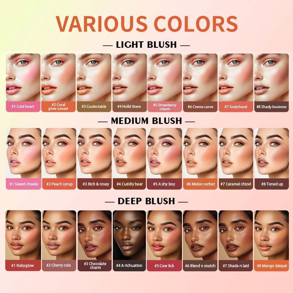 8-Shade Cream Blush & Contour Palette