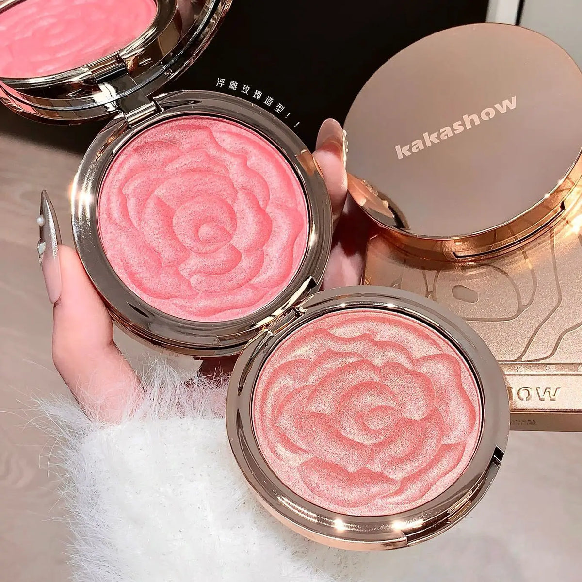 Matte Embossed Blush Palette