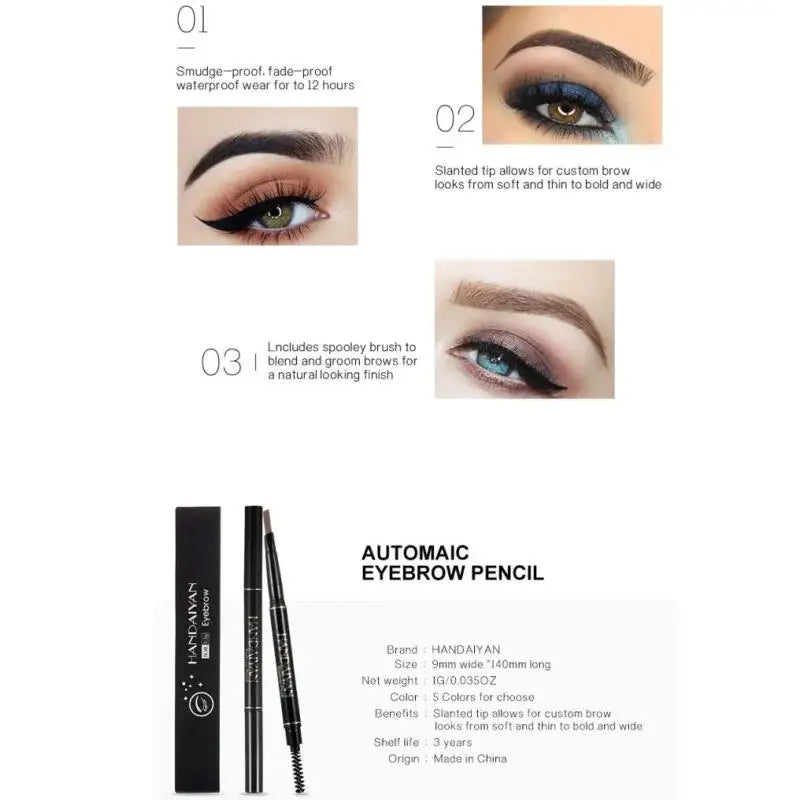 Natural Eyebrow Pencil 5 Colors Waterproof