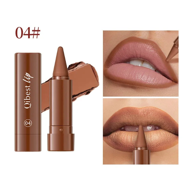 Tapered Lip Liner Pencil Set Matte Velvety Lipliner