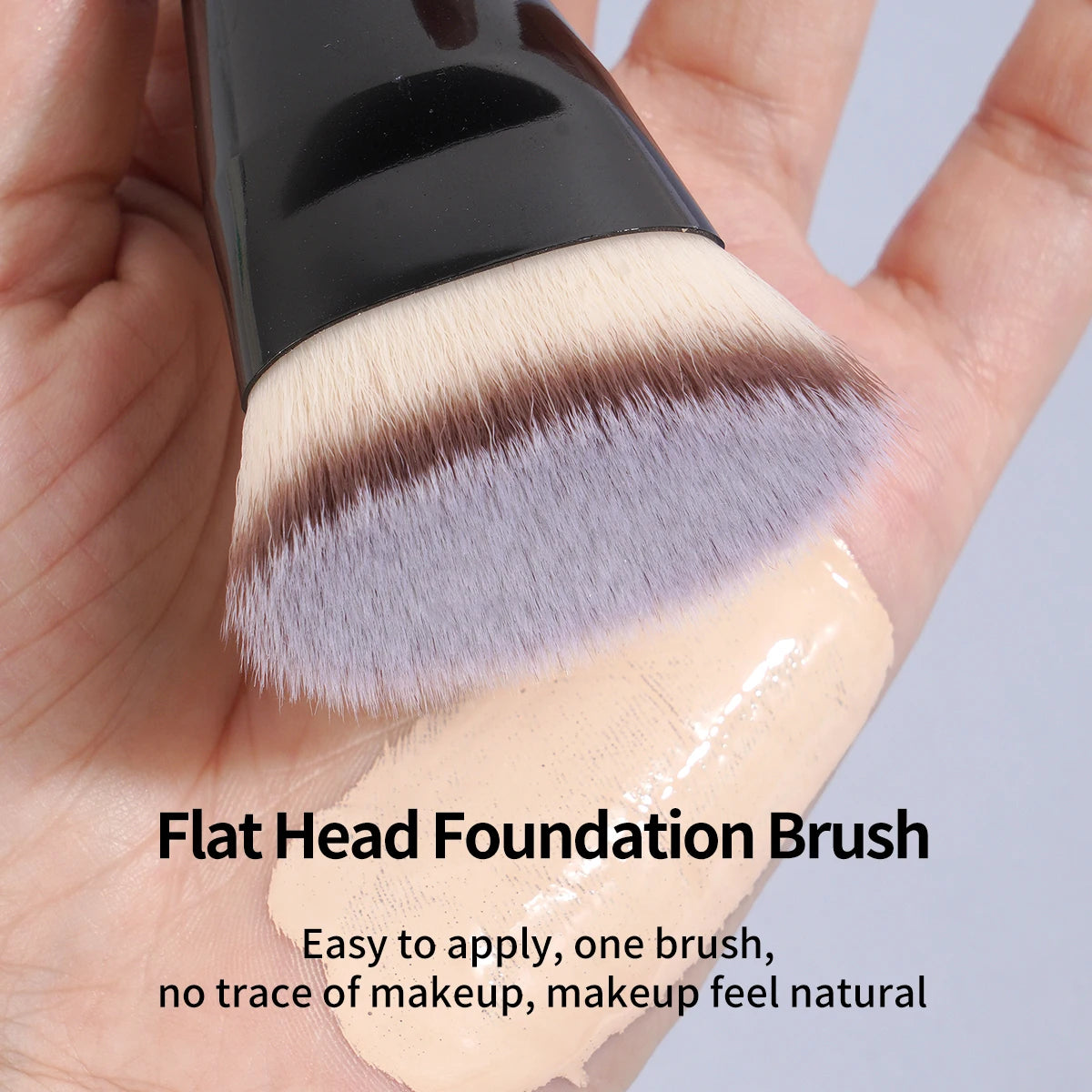 Flawless Makeup 2pcs Brush Set Flat/Angle Foundation Contour Brush Under Eyes