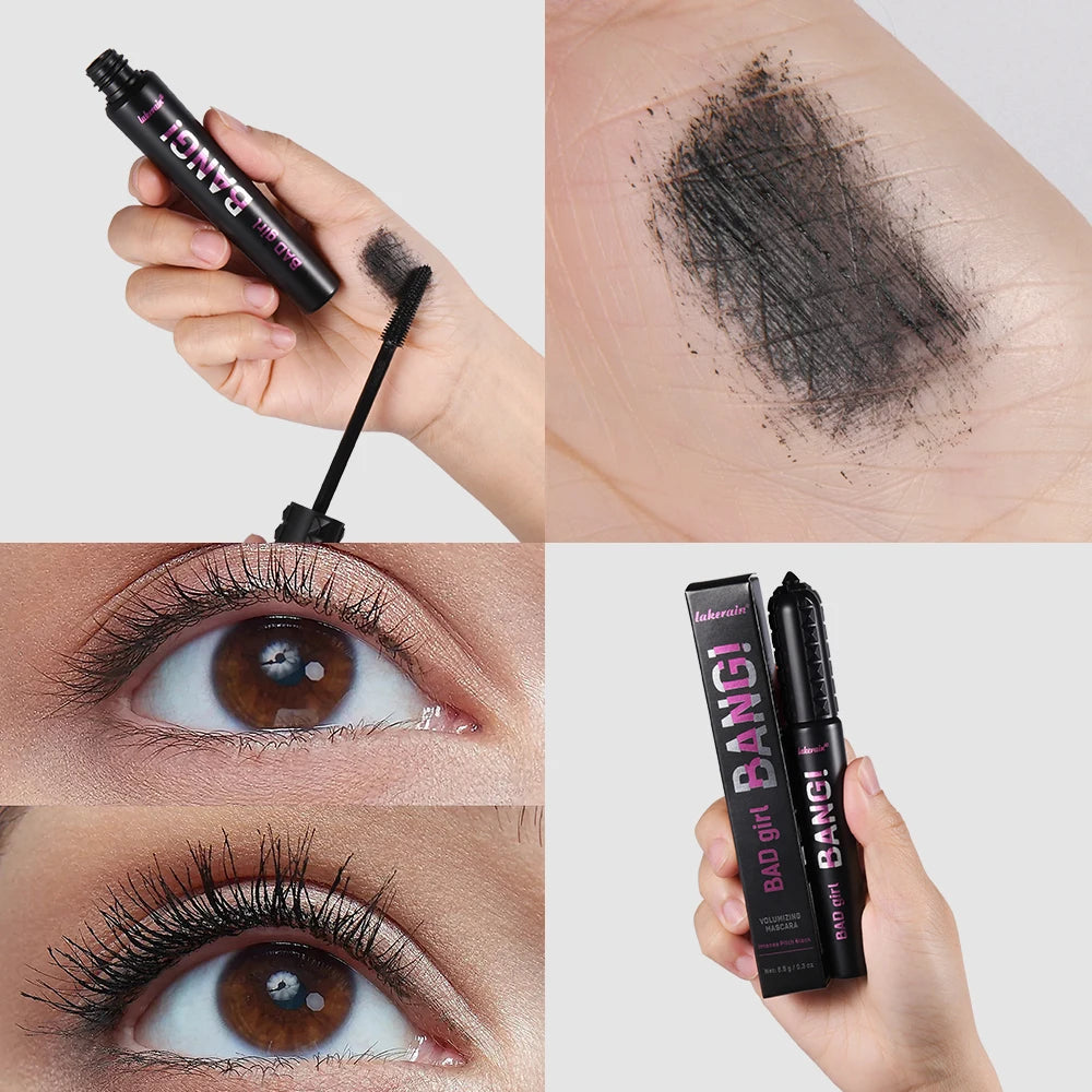 Volumizing Mascara, Long-Lasting, Non-Smudging, Curling, Waterproof, Non-Greasy