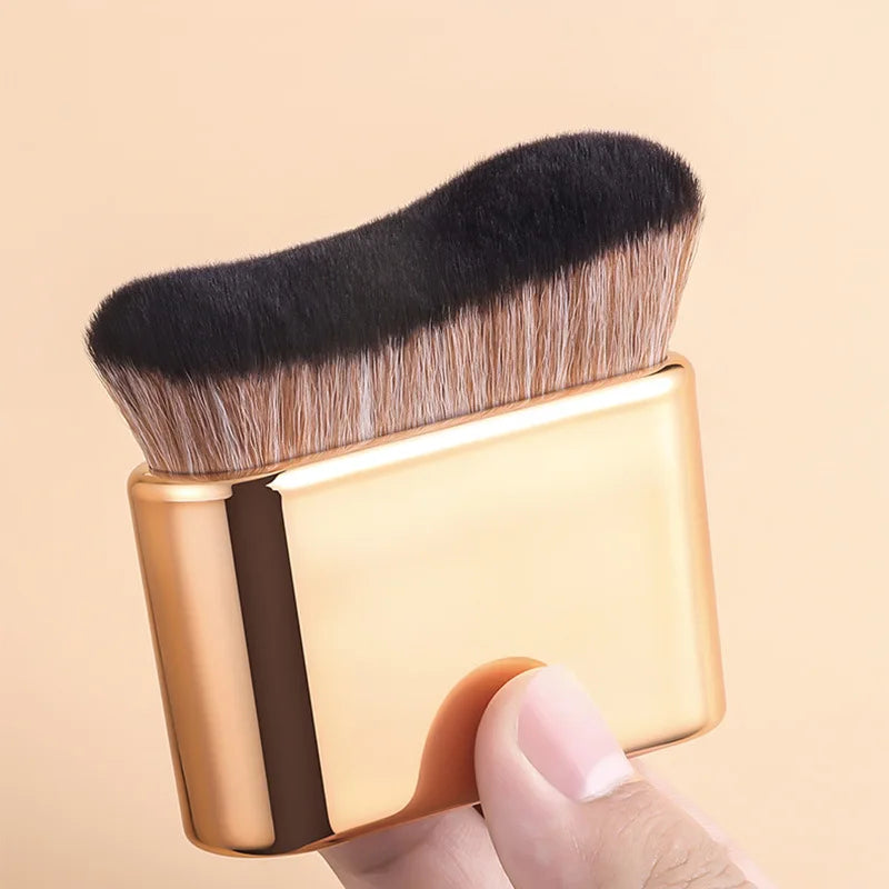 Makeup Brush for Contouring Tanning Liquid Foundation Cream Blush Soft Bristle Tool