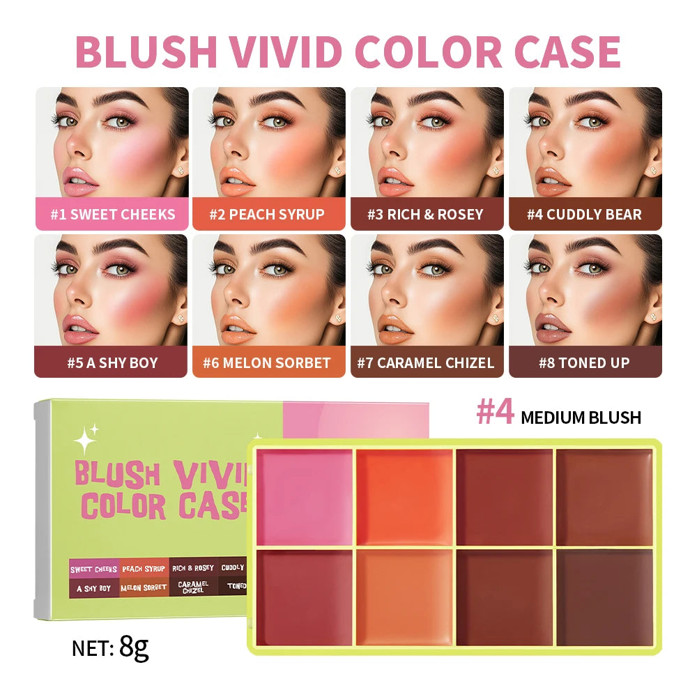 8-Shade Cream Blush & Contour Palette