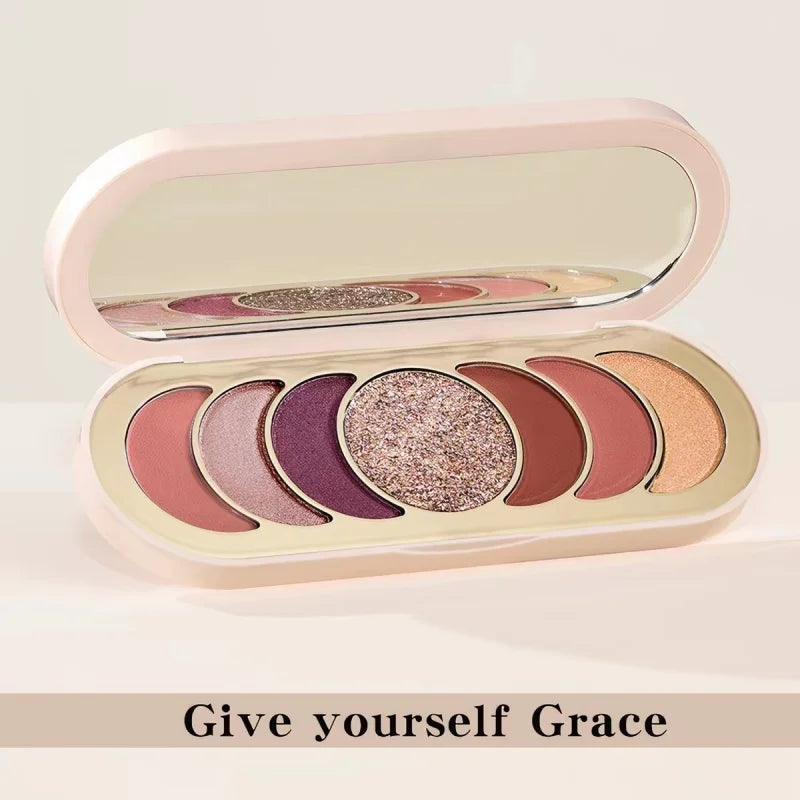 Luxury Makeup Rare Beauty High Gloss Eye Shadow Plate Pearlescent Lasting Glitter Brightening Highlight Powder Mirror Eyeshadow