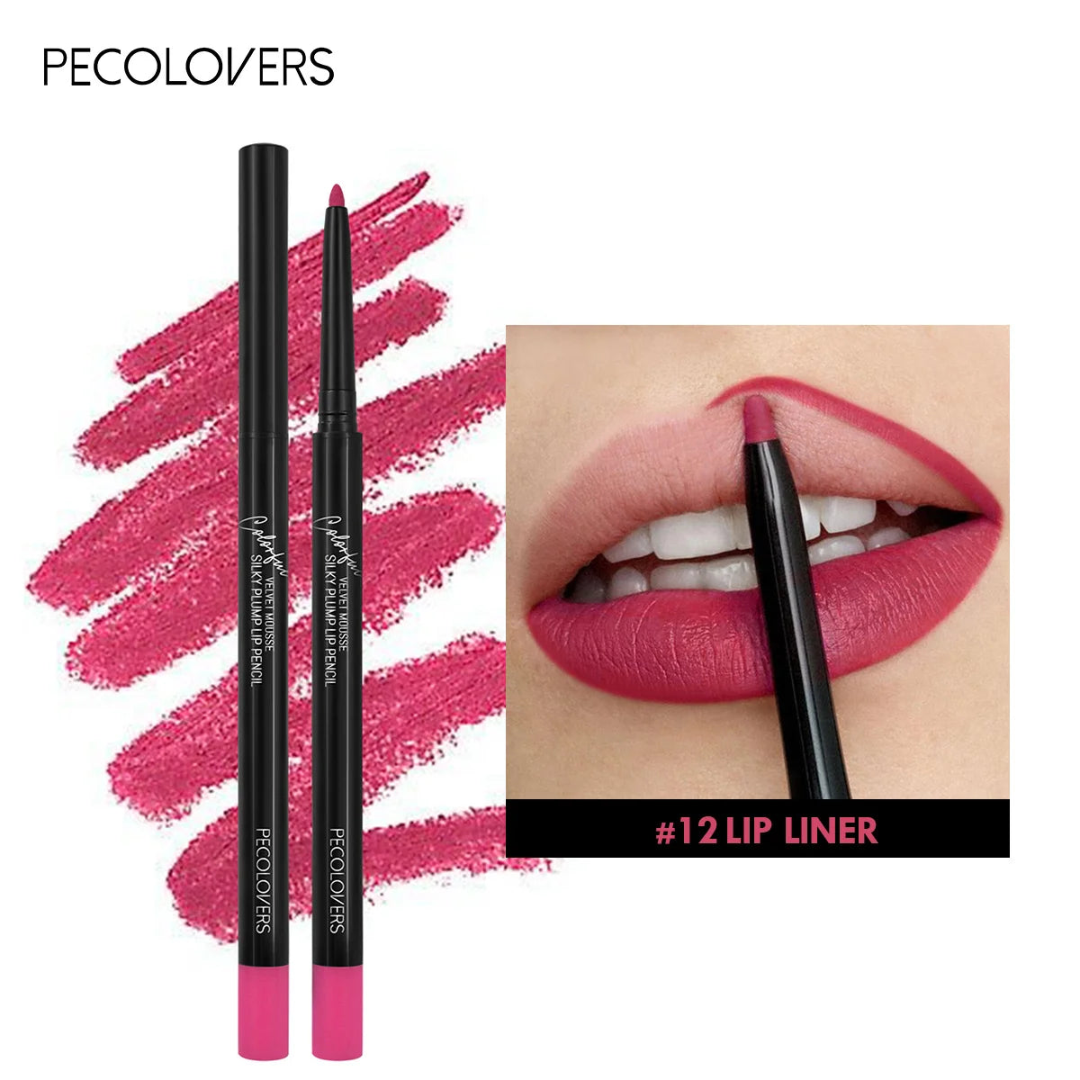 12-Color Matte Lipliner