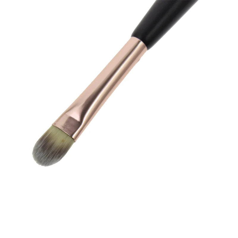 Double-ended Makeup Brush Foundation Concealer Brush 2-in-1 Professional Soft Synthetic Bristles for Liquid Cream Cosmetics