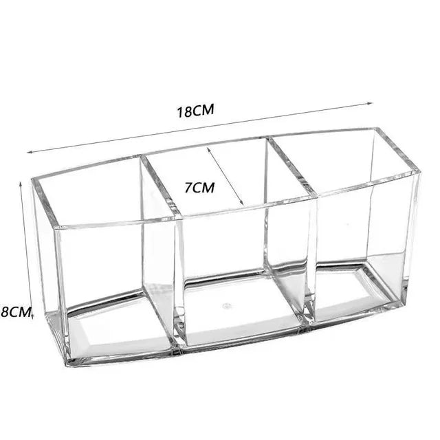 Clear Acrylic Makeup Organizer & Brush Holder