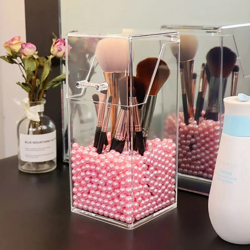 Dustproof Makeup Brush Organizer | Four-Sided Storage Holder