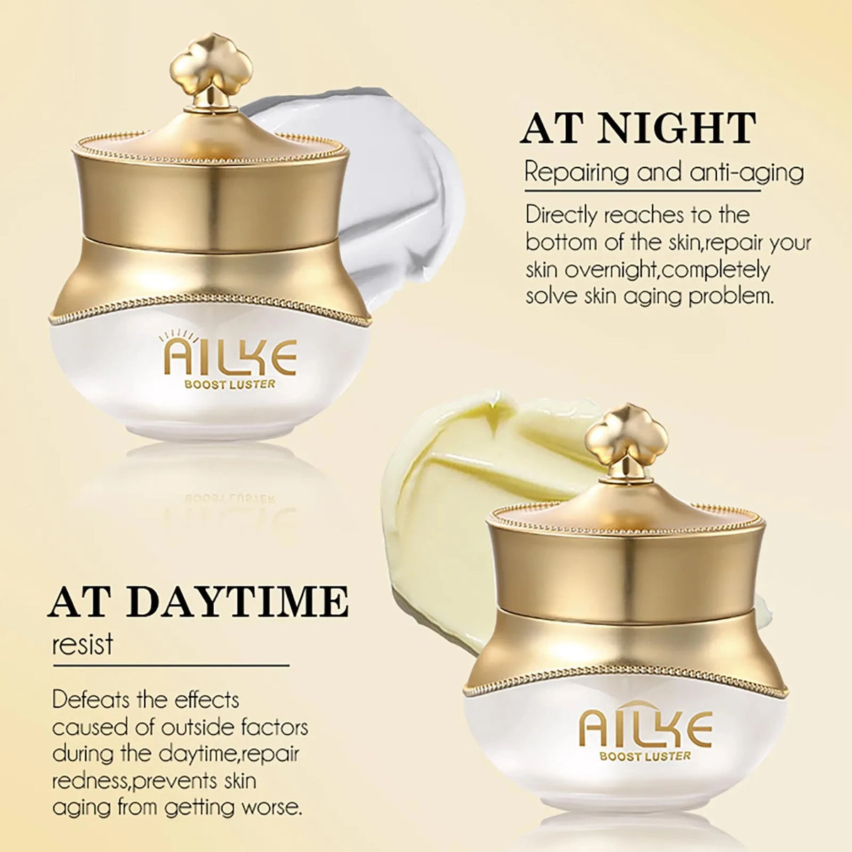 Whitening Anti-Wrinkle Face Cream Set with Collagen & Hyaluronic Acid