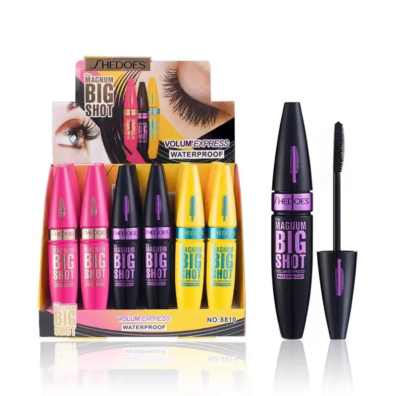 4D Black Mascara - Long-Lasting, Volumizing & Curling for All Skin Types