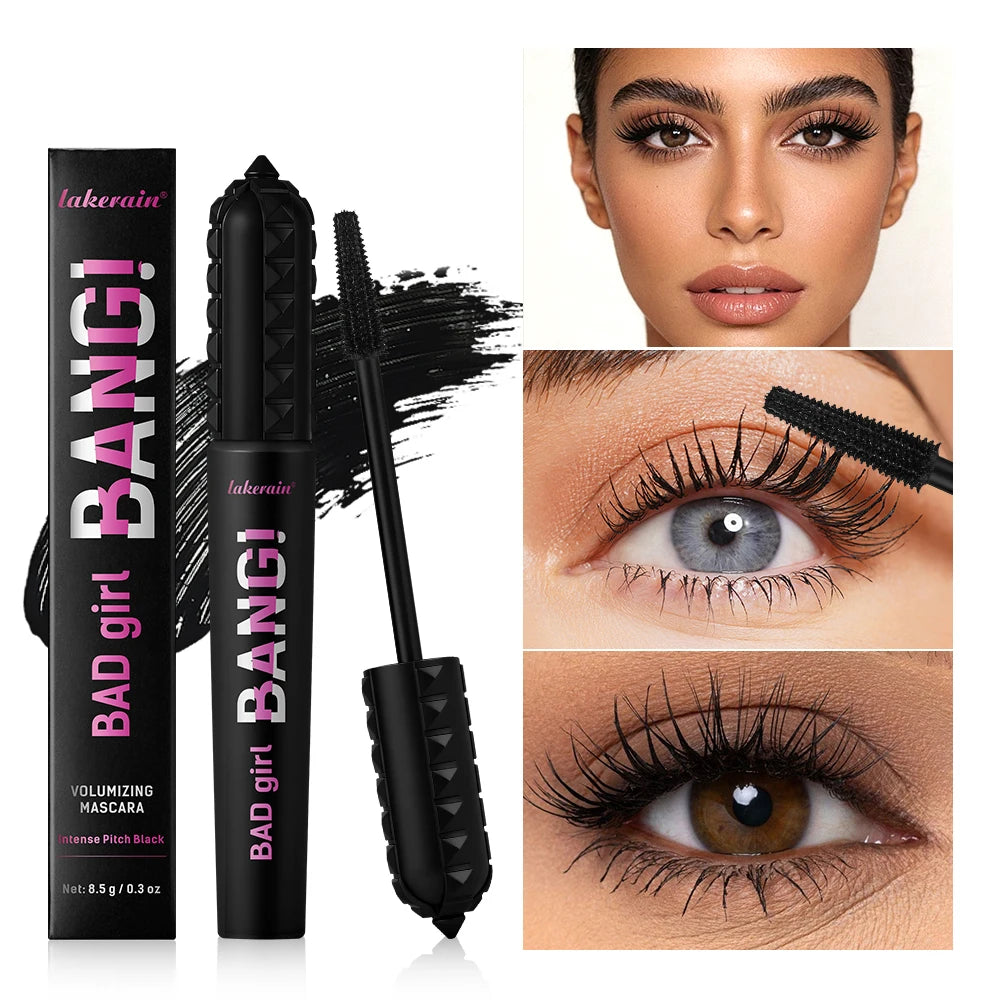 Volumizing Mascara, Long-Lasting, Non-Smudging, Curling, Waterproof, Non-Greasy