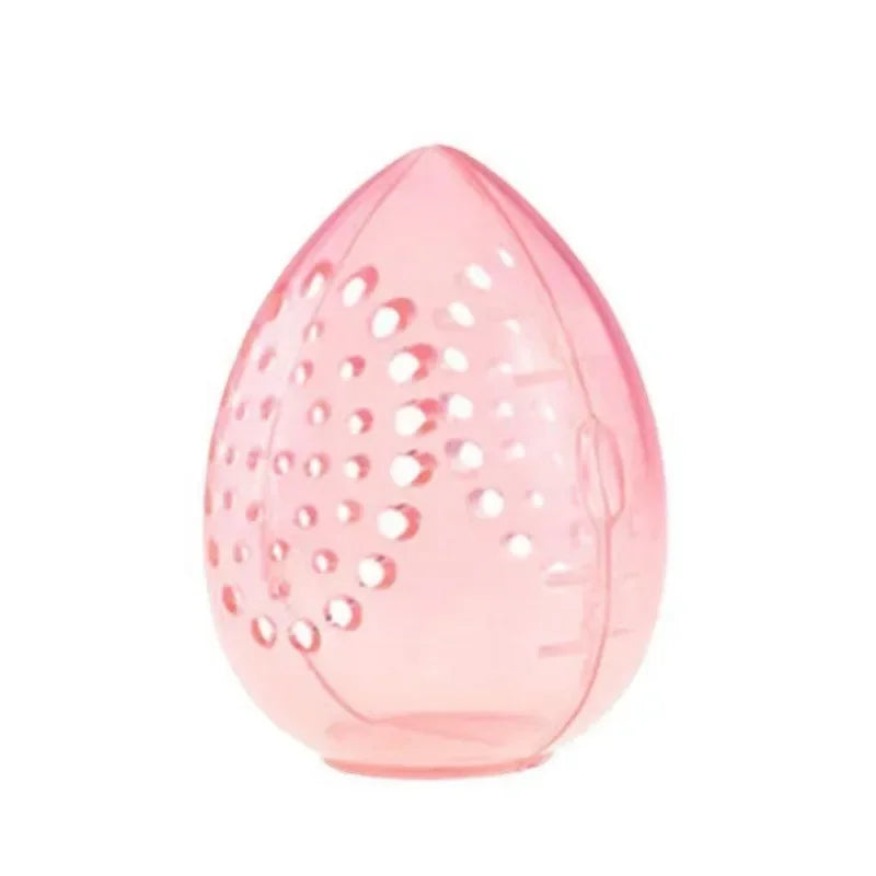 Egg-Shaped Makeup Sponge Storage Case