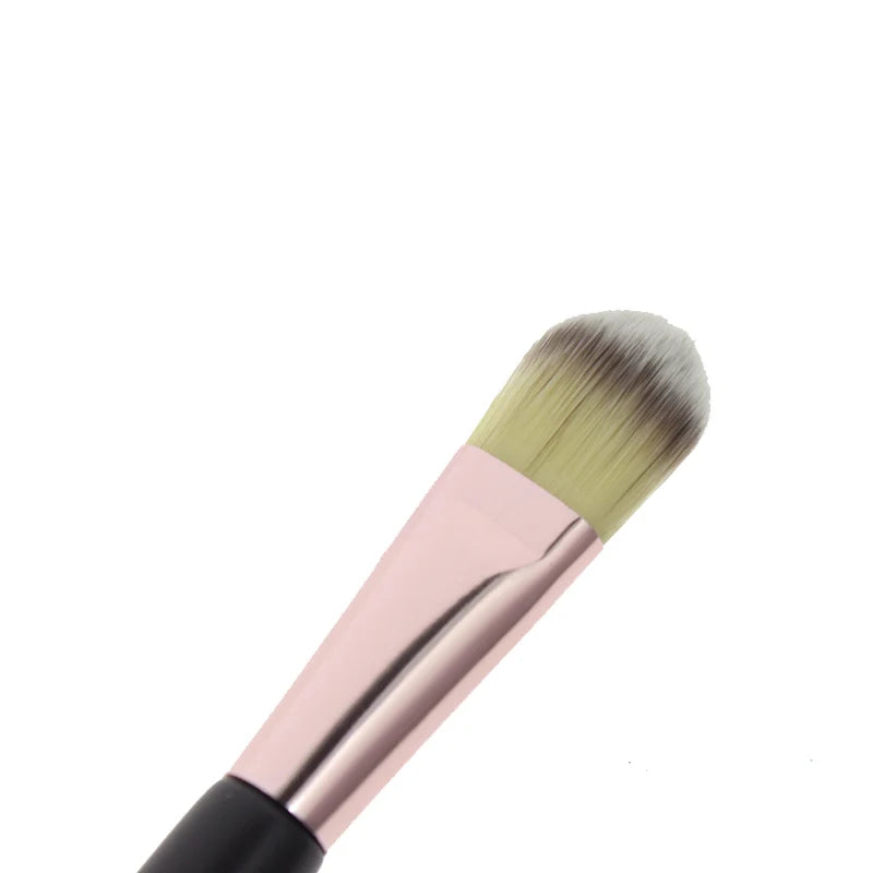 Double-ended Makeup Brush Foundation Concealer Brush 2-in-1 Professional Soft Synthetic Bristles for Liquid Cream Cosmetics