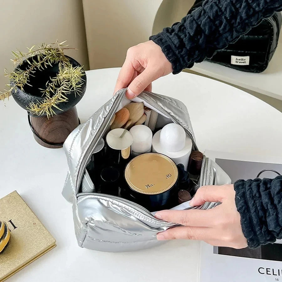 Large Capacity Travel Makeup Bag & Cosmetic Organizer