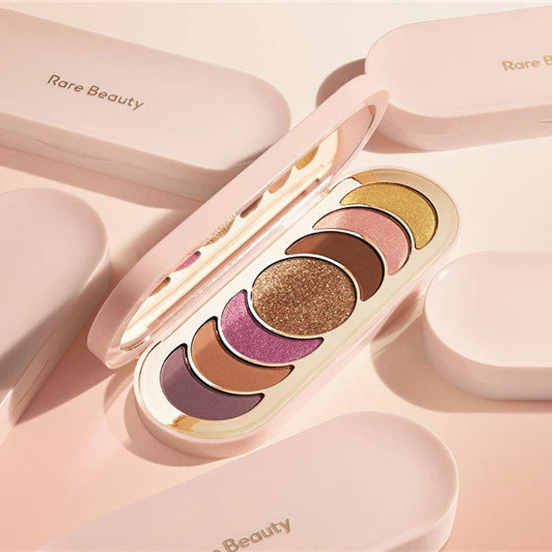 Luxury Makeup Rare Beauty High Gloss Eye Shadow Plate Pearlescent Lasting Glitter Brightening Highlight Powder Mirror Eyeshadow