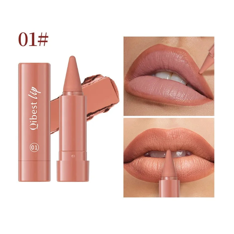 Tapered Lip Liner Pencil Set Matte Velvety Lipliner