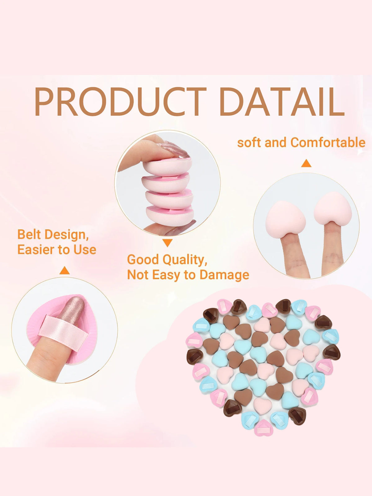 Super Soft Makeup Puffs – 5, 10 or 20 Pack