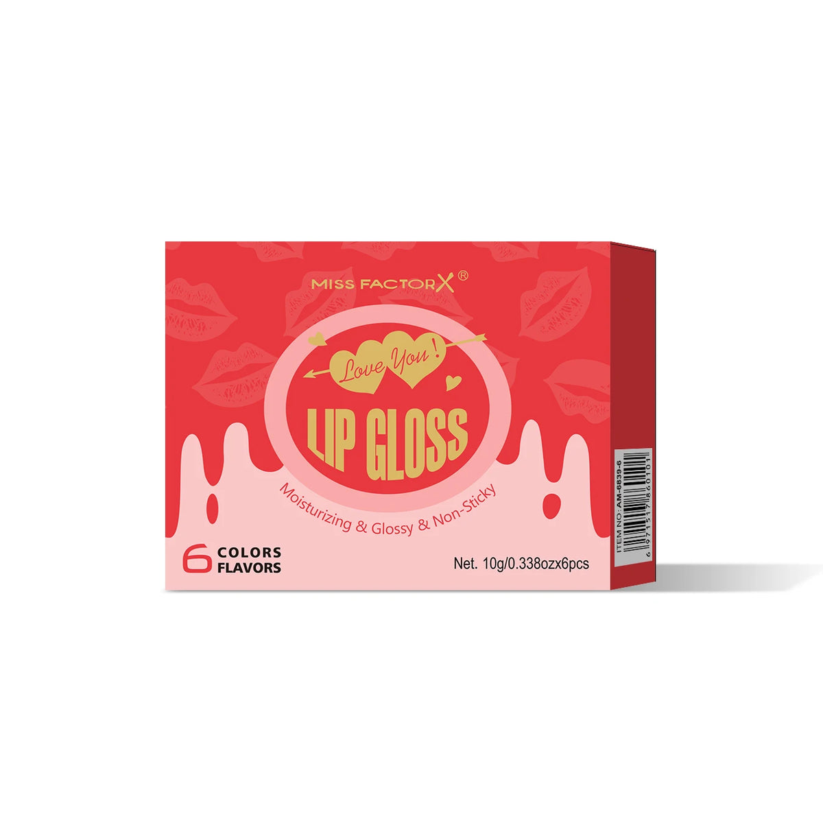 6-Pack Lip Gloss Set — Long-Lasting & Moisturizing