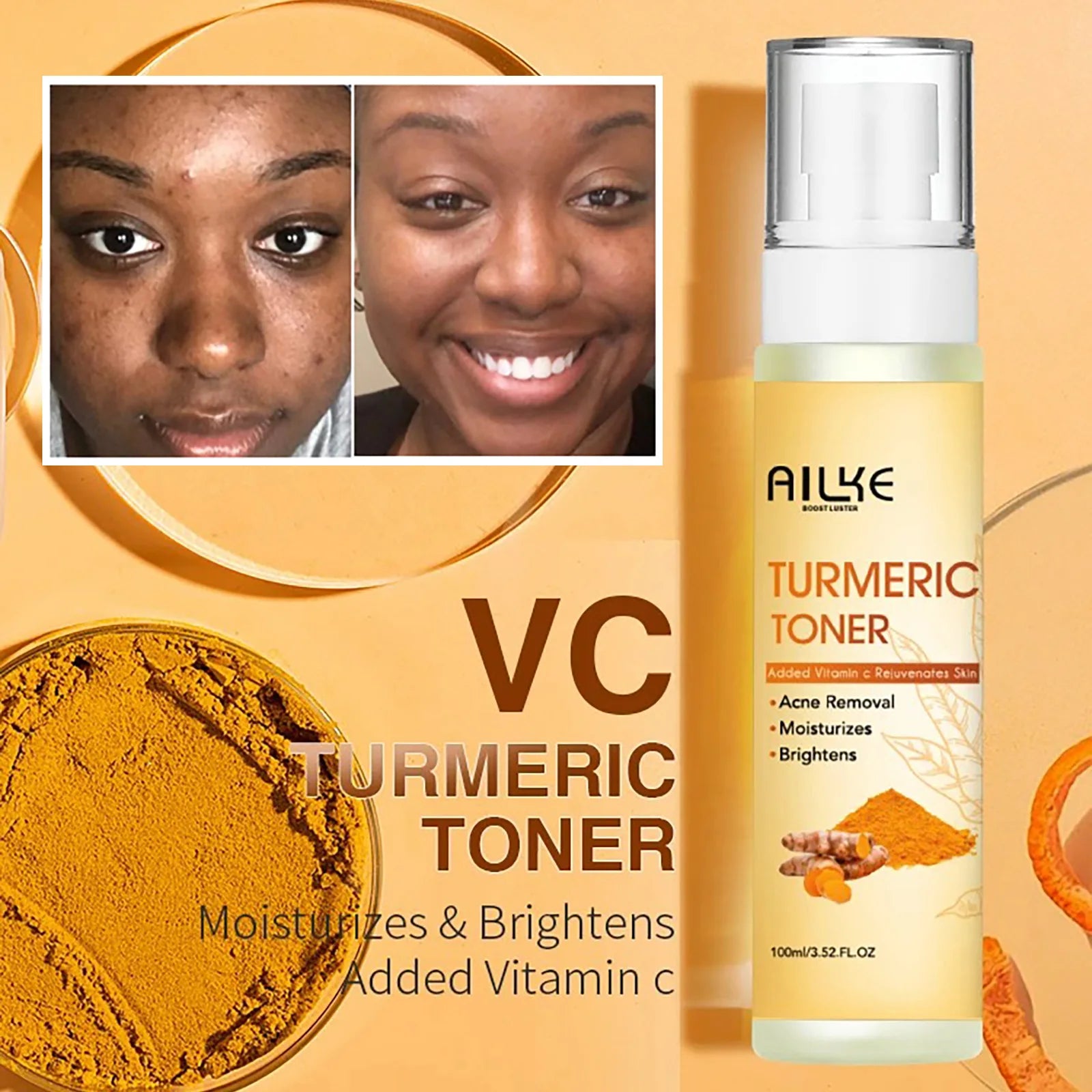 Turmeric & Vitamin C Brightening Skin Care Set | 5-Piece Ritual