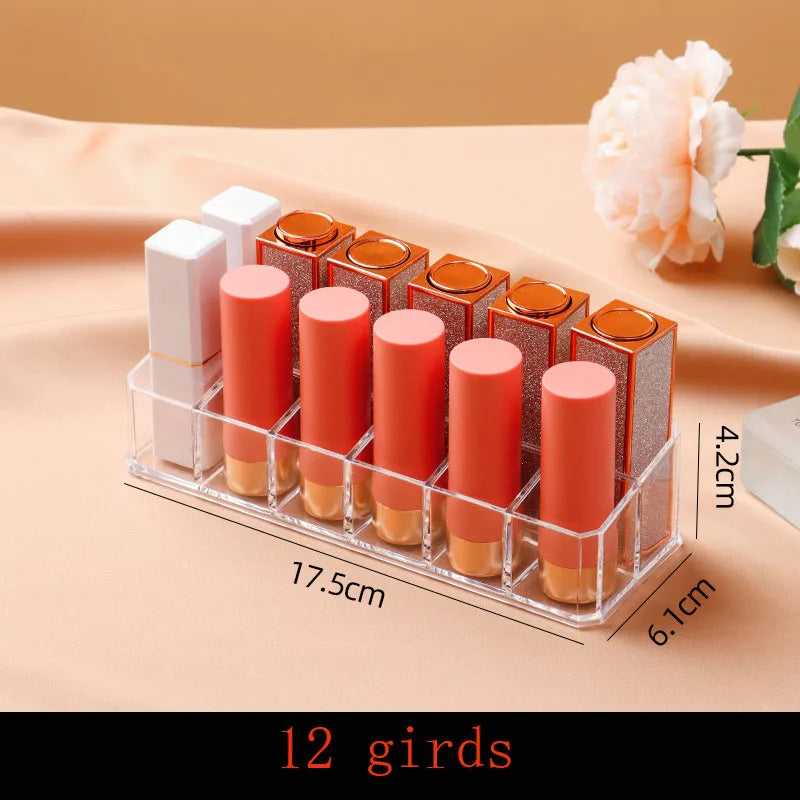 Acrylic Lipstick & Makeup Organizer | 16-Grid Storage Case
