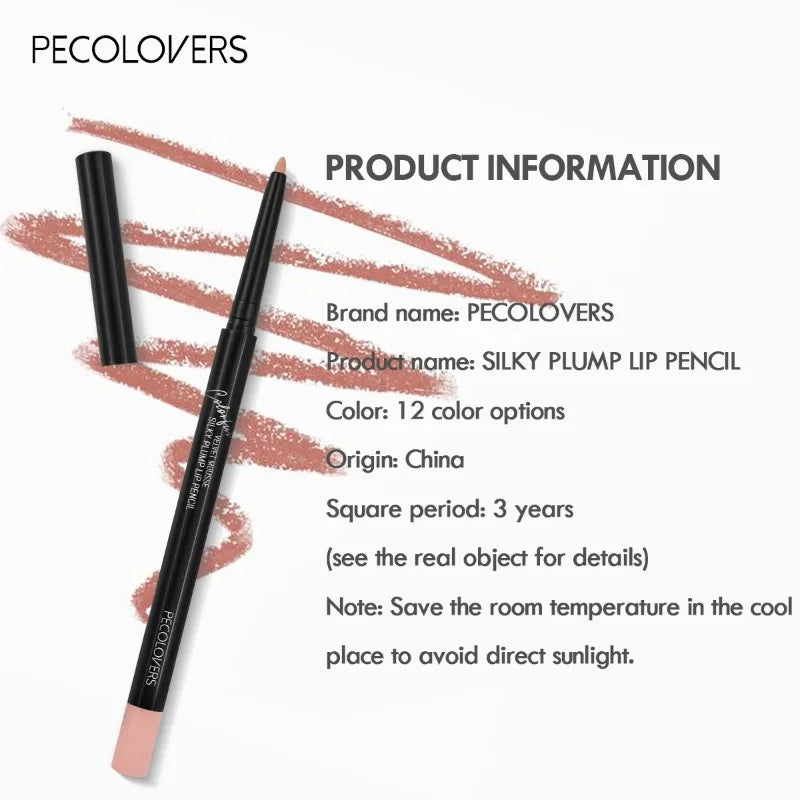 12-Color Matte Lipliner