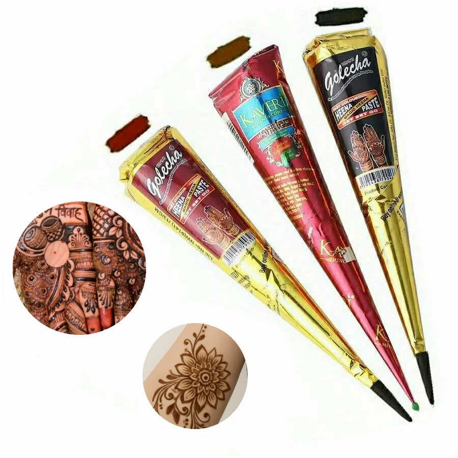 Temporary Henna – Brown, Black & Red