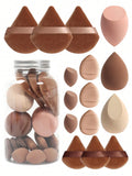 15-Piece Makeup Sponge Set with Storage Jar