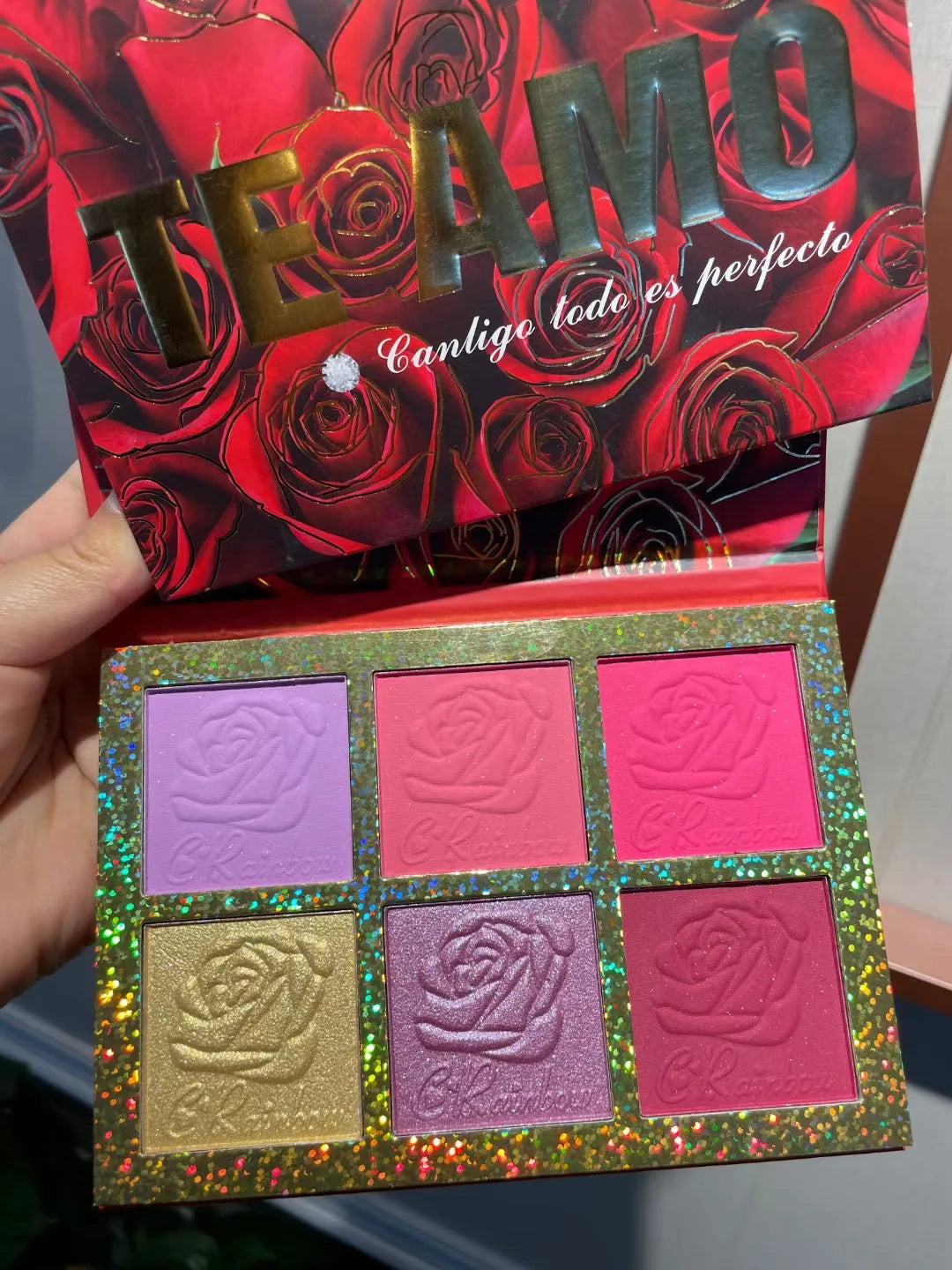 6-Color Highlight Repair Blush Powder Brightening Pearlescent EyeShadow