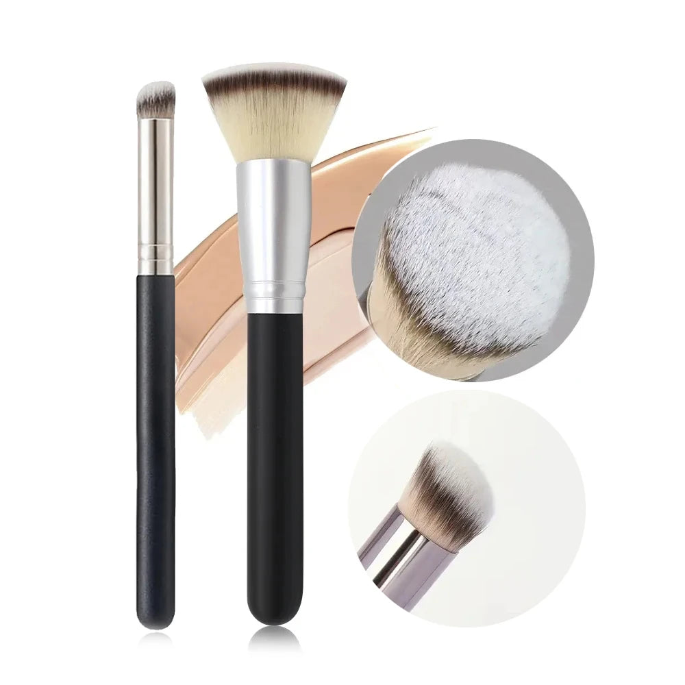 Professional Makeup Brush Set — Foundation, Powder, Concealer & Blush