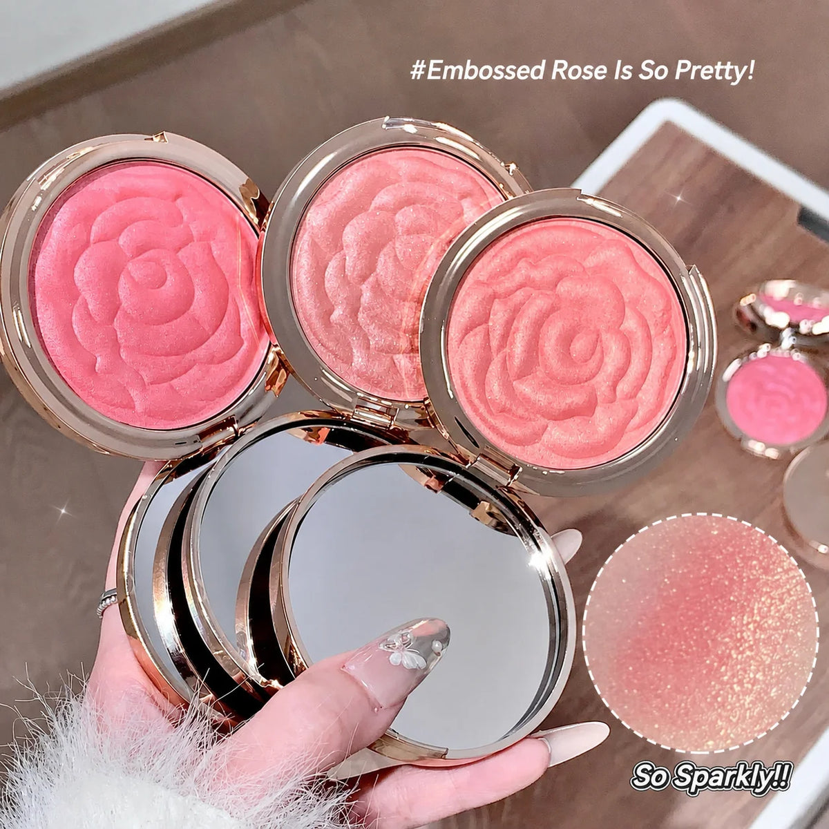Matte Embossed Blush Palette