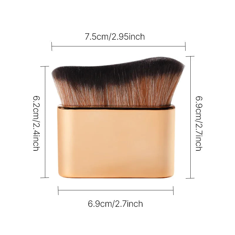 Makeup Brush for Contouring Tanning Liquid Foundation Cream Blush Soft Bristle Tool