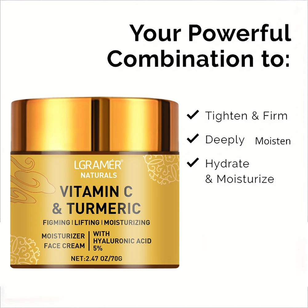Turmeric Vitamin C Retinol Face Cream — Firming & Brightening