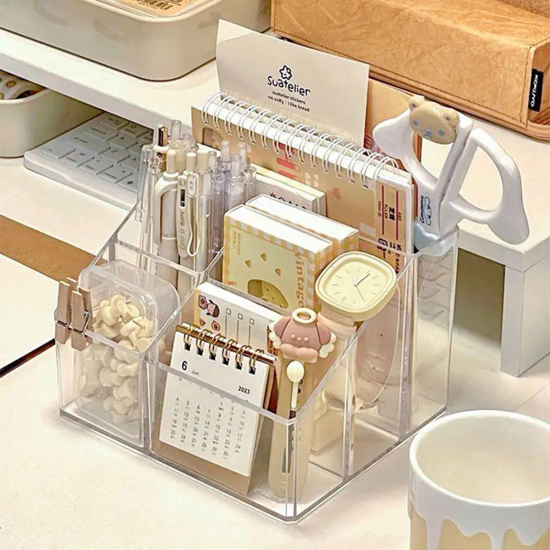 Clear Acrylic Makeup Organizer & Brush Holder