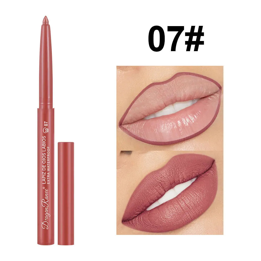 Matte Velvet Lip Liner & Lipstick Pencil — 12 Colors