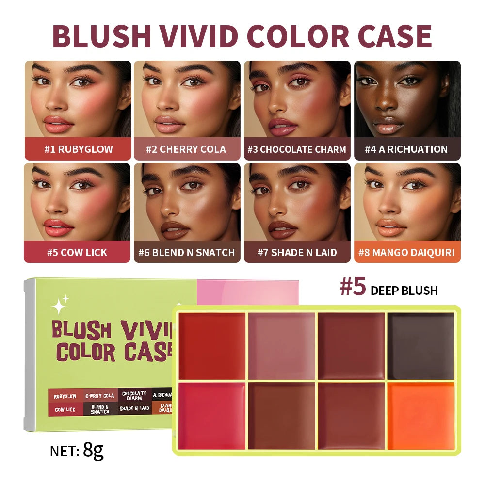 8-Shade Cream Blush & Contour Palette