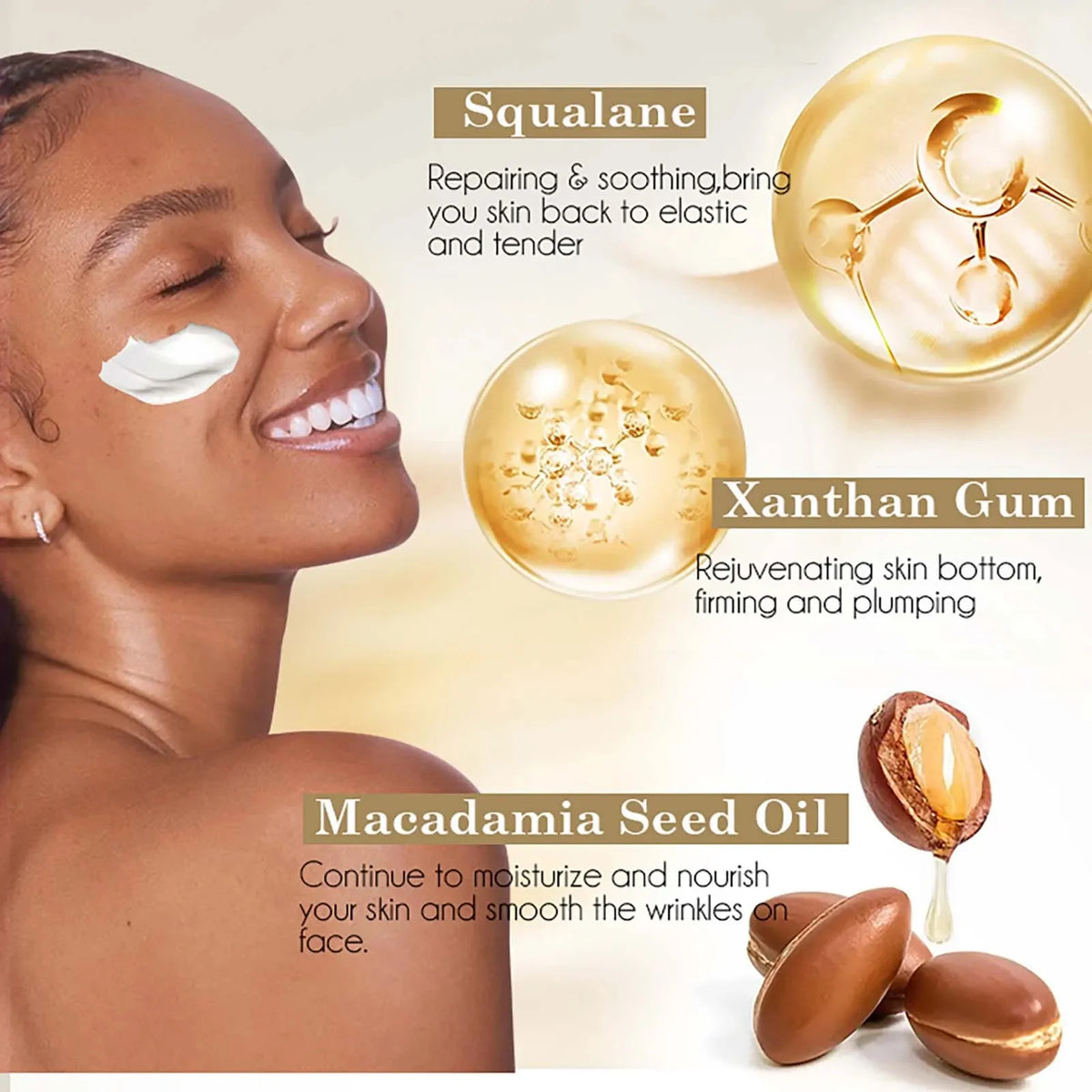 Whitening Anti-Wrinkle Face Cream Set with Collagen & Hyaluronic Acid