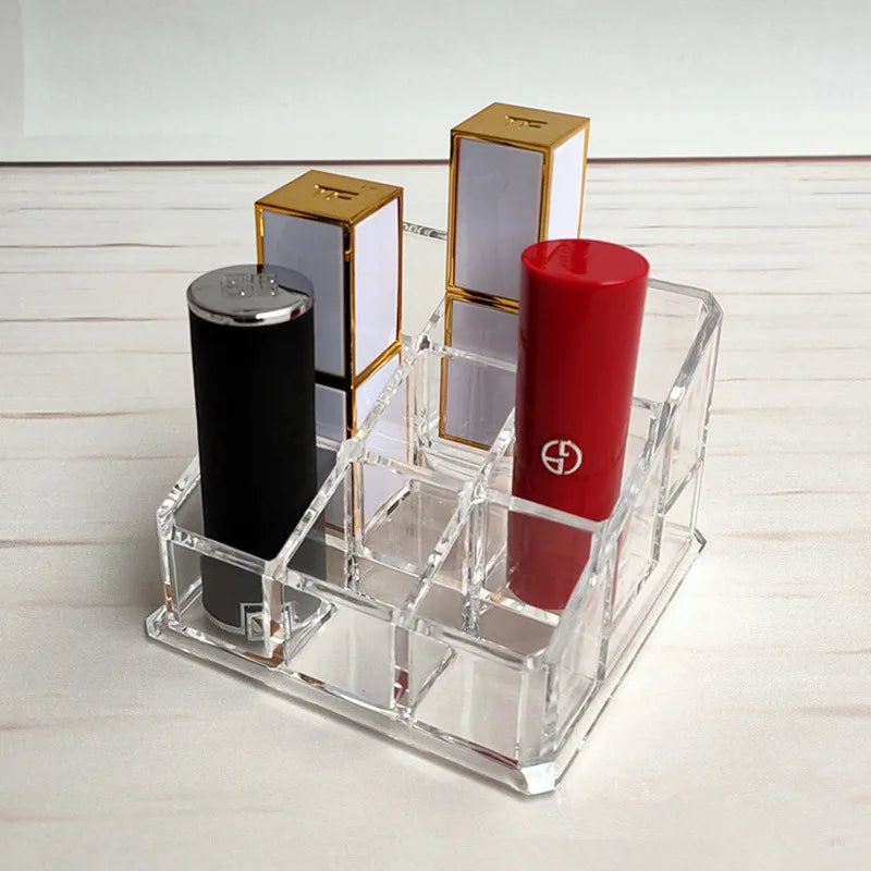 Acrylic Lipstick & Makeup Organizer | 16-Grid Storage Case