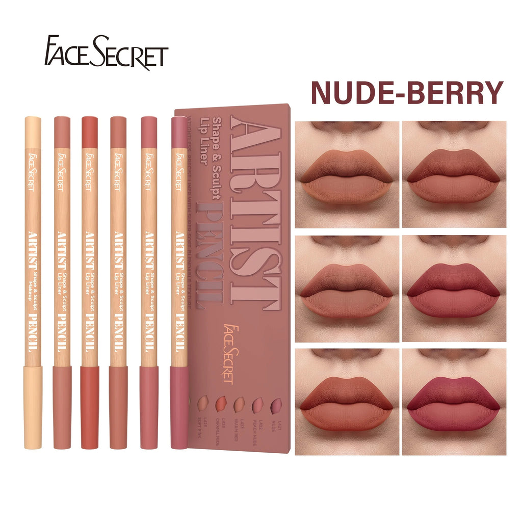 6-Piece Nude Lip Liner Set