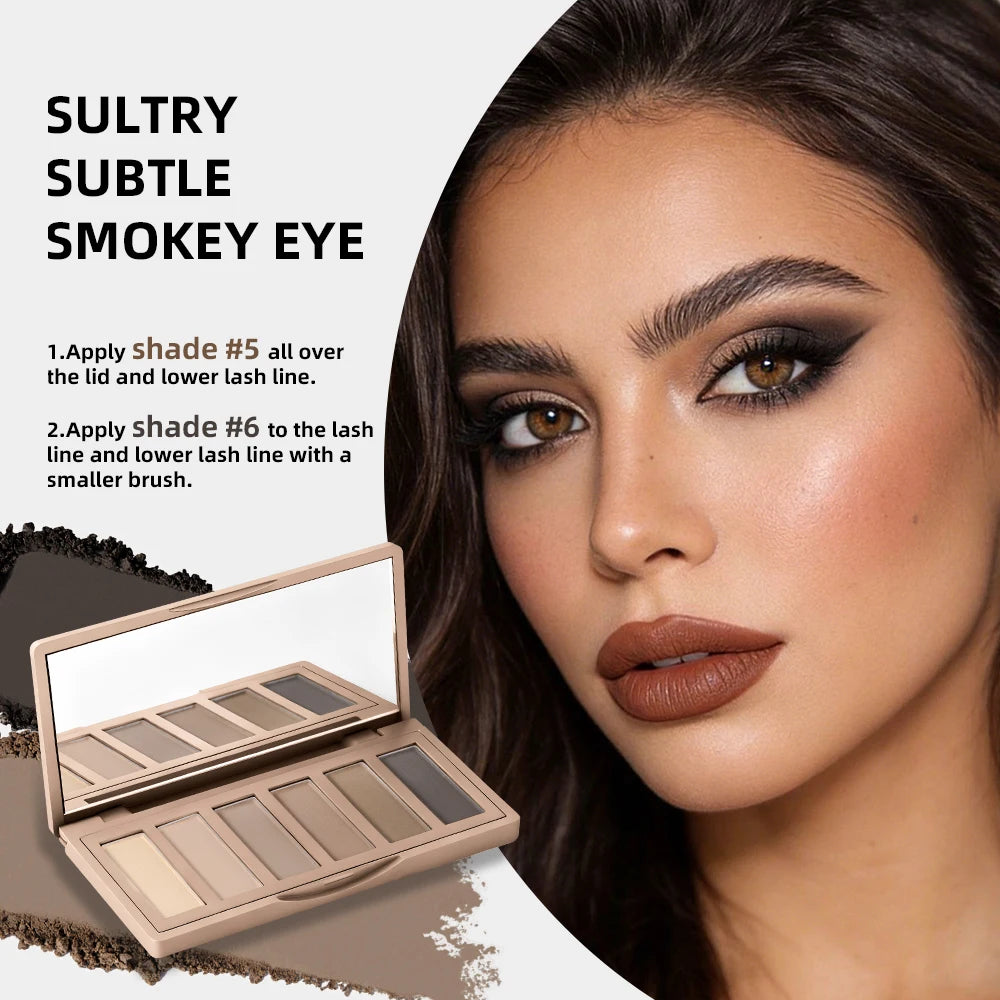 Naked 2 Basics Matte Eyeshadow Palette – 6 Neutral Shades
