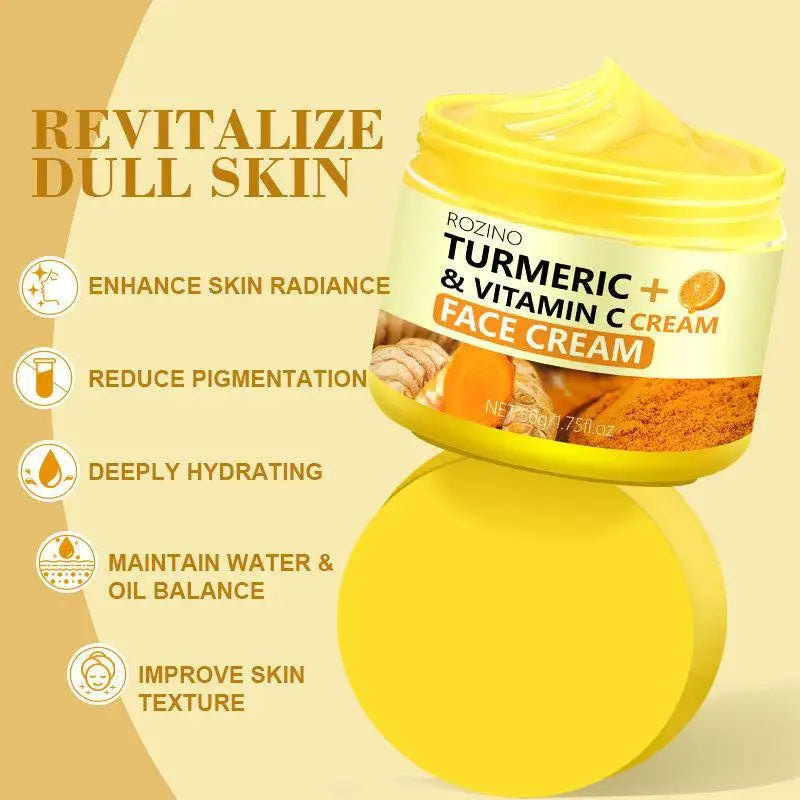 Turmeric Lemon Skincare Set — Soap, Serum, Cream & Cleansing Pads